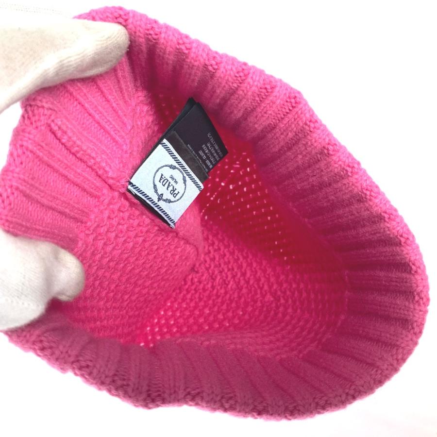 PRADA（プラダ） 美品 ビーニー 帽子 ニット帽 ニットキャップ ニット