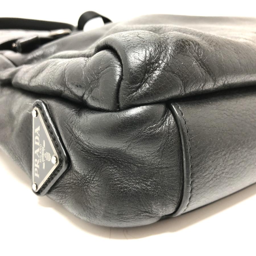 PRADA プラダ 2VH022 メッセンジャー ショルダーバッグ ブラック メンズ【中古】 | PRADA | 04
