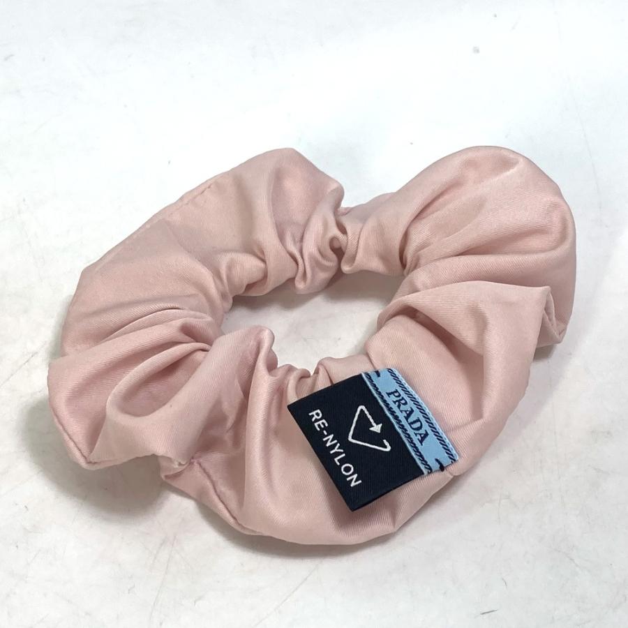PRADA プラダ ヘアアクセサリー ヘアゴム Re Nylon トライアングルロゴ