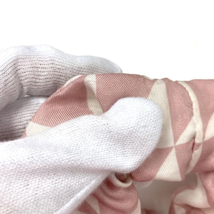 未使用 PRADA プラダ 1IF015 ロゴ ヘアアクセサリー ヘアゴム トライアングルロゴ 三角ロゴ プレート シュシュ ピンク レディース【中古】 | PRADA | 06