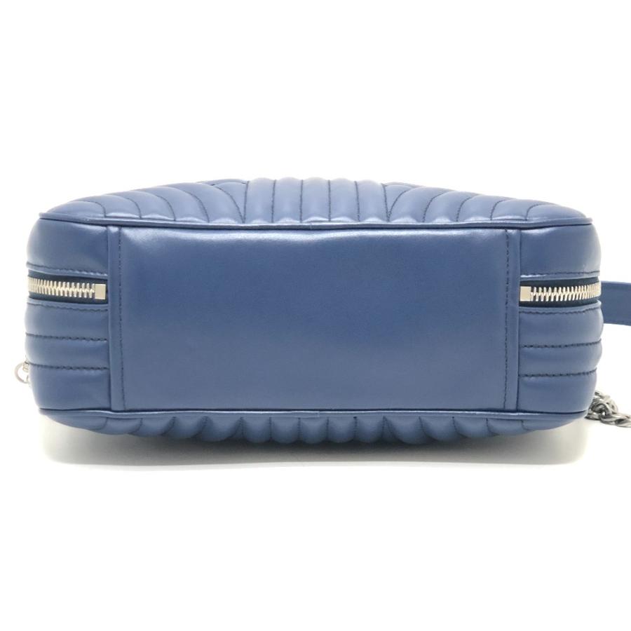 PRADA プラダ 1BH119 ダイアグラム カバン 2WAY ショルダーバッグ チェーン ハンドバッグ ブルー レザー レディース【中古】 | PRADA | 04