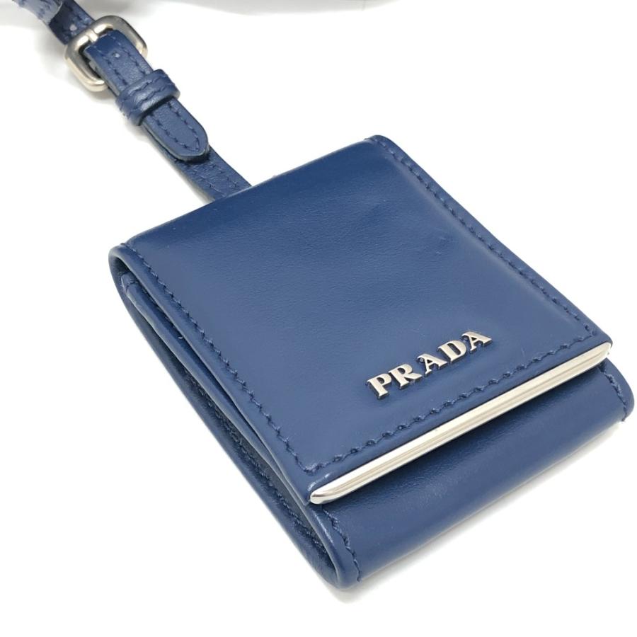 PRADA プラダ 1BH119 ダイアグラム カバン 2WAY ショルダーバッグ チェーン ハンドバッグ ブルー レザー レディース【中古】 | PRADA | 06