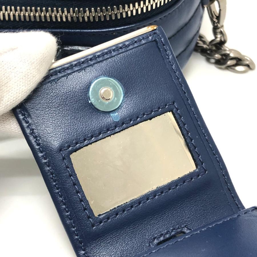 PRADA プラダ 1BH119 ダイアグラム カバン 2WAY ショルダーバッグ チェーン ハンドバッグ ブルー レザー レディース【中古】 | PRADA | 07