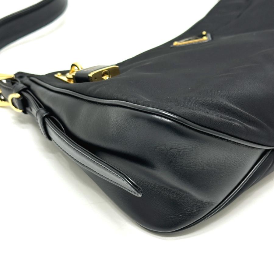 PRADA プラダ 1BC232 エメ テスート ワンショルダー カバン 肩掛け ショルダーバッグ ブラック レディース【中古】 | PRADA | 04