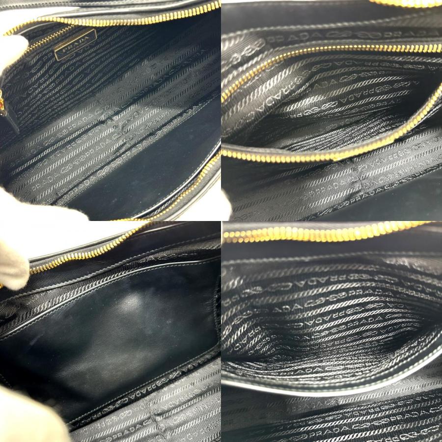 PRADA プラダ 1BC232 エメ テスート ワンショルダー カバン 肩掛け ショルダーバッグ ブラック レディース【中古】 | PRADA | 08