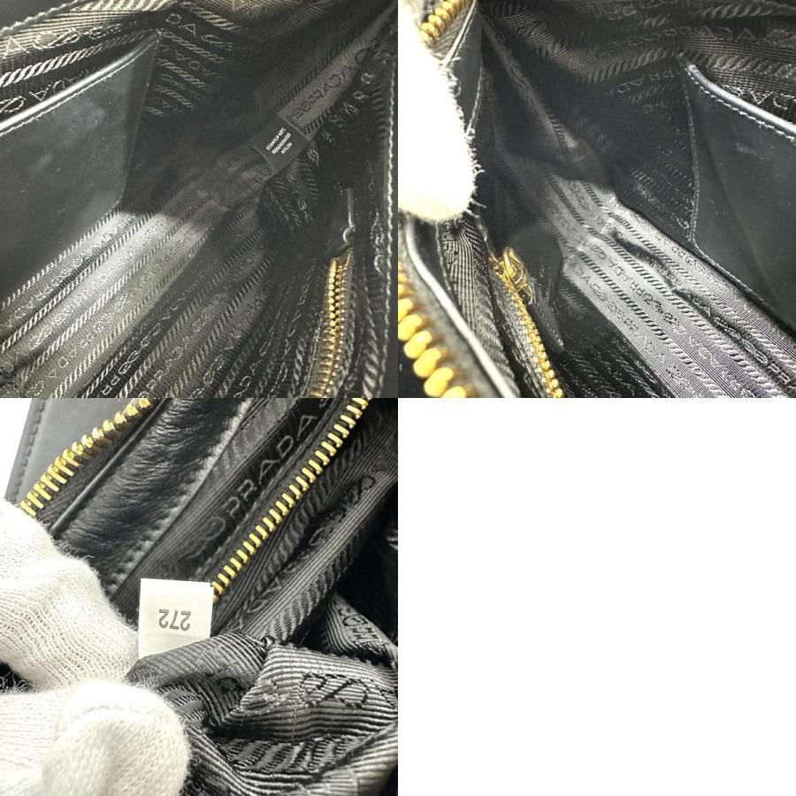 PRADA プラダ 1BC232 エメ テスート ワンショルダー カバン 肩掛け ショルダーバッグ ブラック レディース【中古】 | PRADA | 09