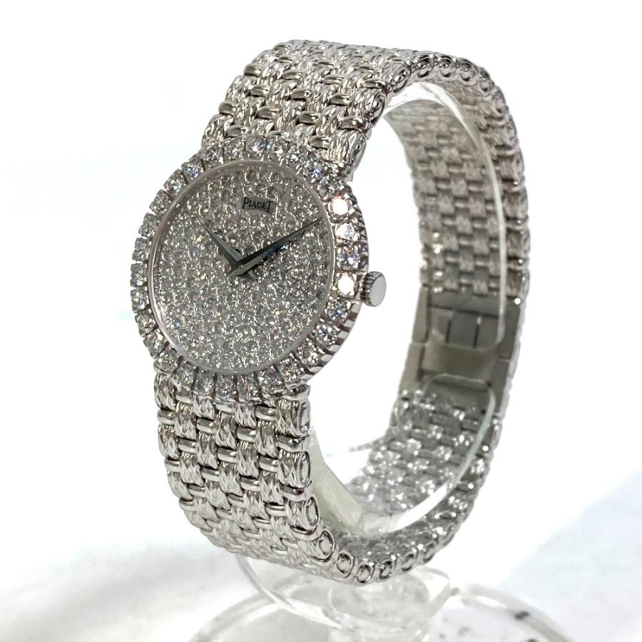 値下げピアジェレディーストラディションK18WG  ダイヤ SV文字盤 腕時計 PIAGET（ピアジェ） PIAGET K18WG ダイヤモンドベゼル 12PS フルダイヤ