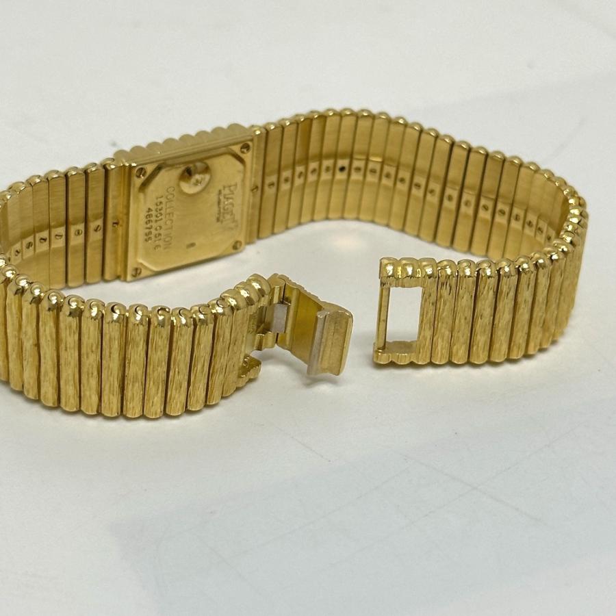 PIAGET ピアジェ K18 トラディション 4Pルビー 文字盤ダイヤ クォーツ 腕時計 K18 ゴールド レディース【中古】