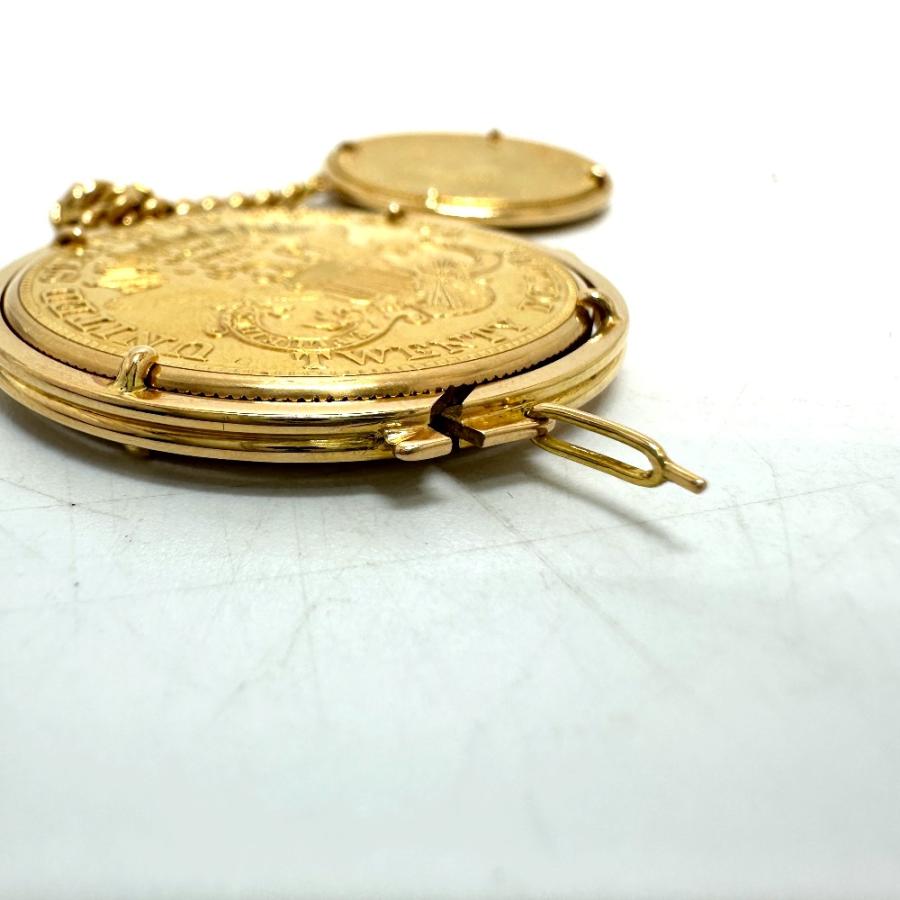 PIAGET ピアジェ アメリカ リバティヘッド 20＄10ドルコイン金貨 手巻き K18金無垢 懐中時計 ゴールド メンズ【中古】 | PIAGET | 07