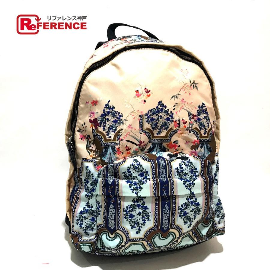 Etro エトロ 花柄 メンズファッション ファッション バックパック リュック Etro リュック デイパック レディース 中古 4 リファレンス コレクション ベージュ マルチカラー まとめ買い商品