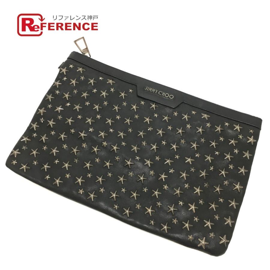 着後レビューで JIMMY CHOO クラッチ 男女兼用 ジミーチュウ 星