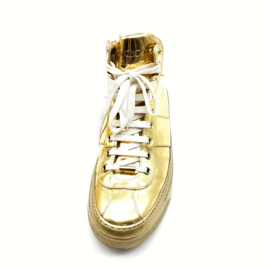 JIMMY CHOO ジミーチュウ シューズ メタリック ハイカット