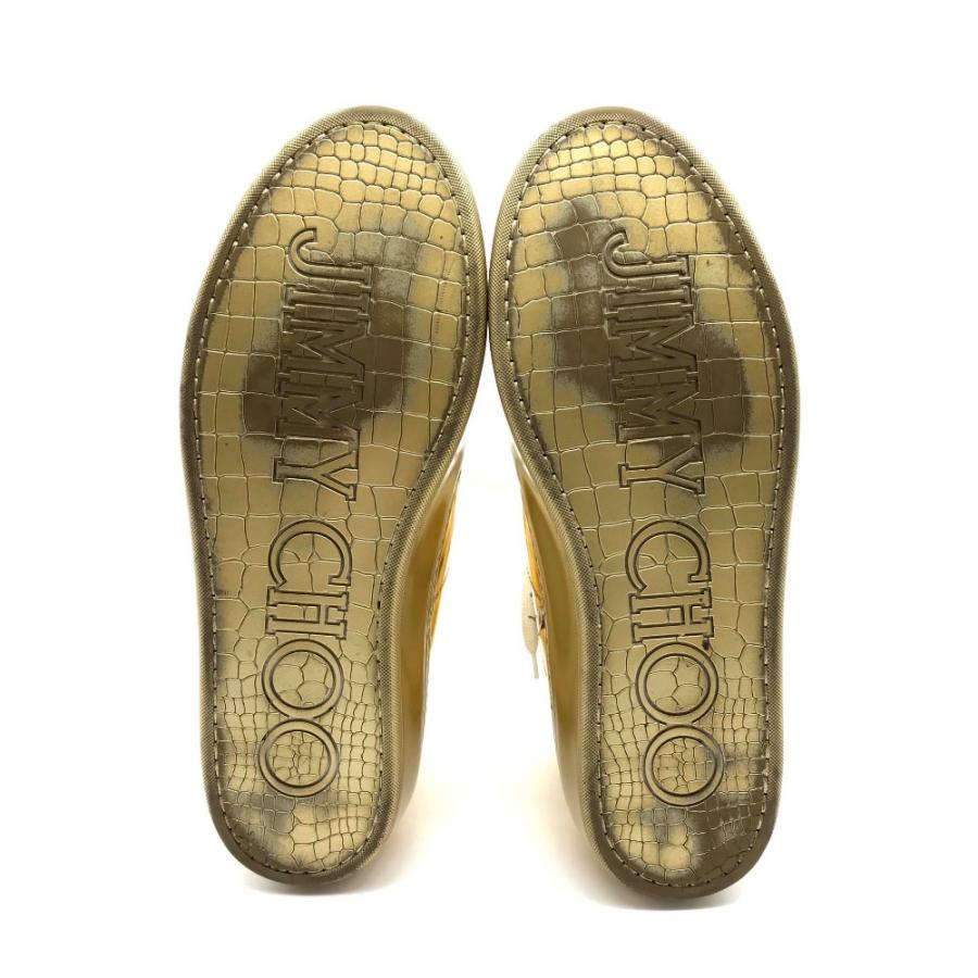 JIMMY CHOO ジミーチュウ シューズ メタリック ハイカットスニーカー 