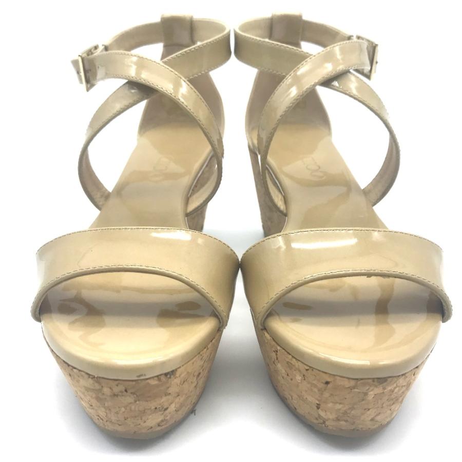 JIMMY CHOO ジミーチュウ クロスストラップ PORTIA 70 コルクウェッジ