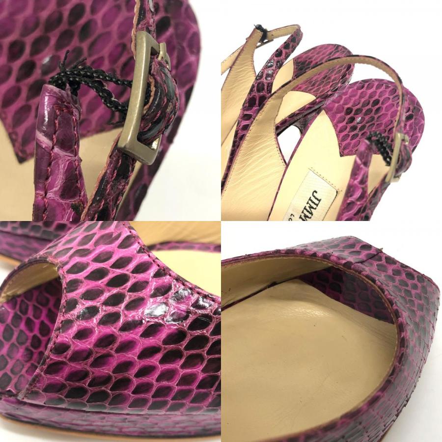 JIMMY CHOO ジミーチュウ オープントゥ 靴 ヒール パンプス パンプス パープル レディース【中古】 |  | 08