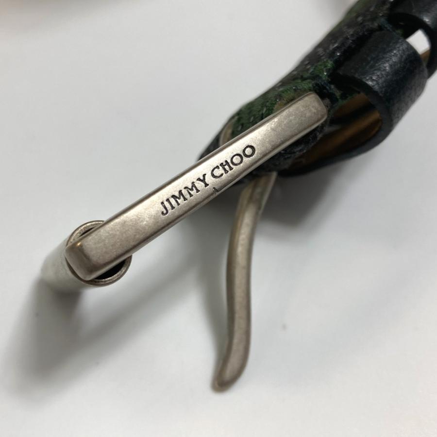 新品同様 JIMMY CHOO ジミーチュウ 総柄 ファッション小物 ボトムス用ベルト バックル ベルト カモフラージュ グリーン メンズ【中古】 |  | 08