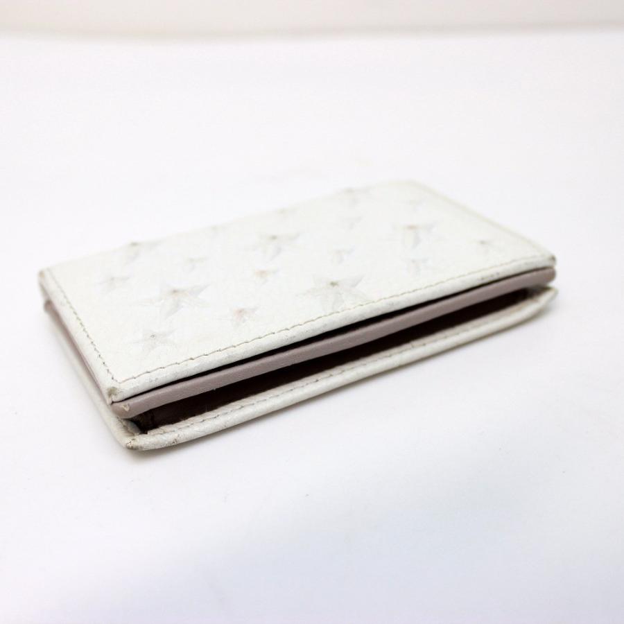 新品 JIMMY CHOO ジミーチュウ スターエンボス 名刺入れ カードケース JIMMY CHOO - JIMMY CHOO ジミー チュウ スターエンボスレザー