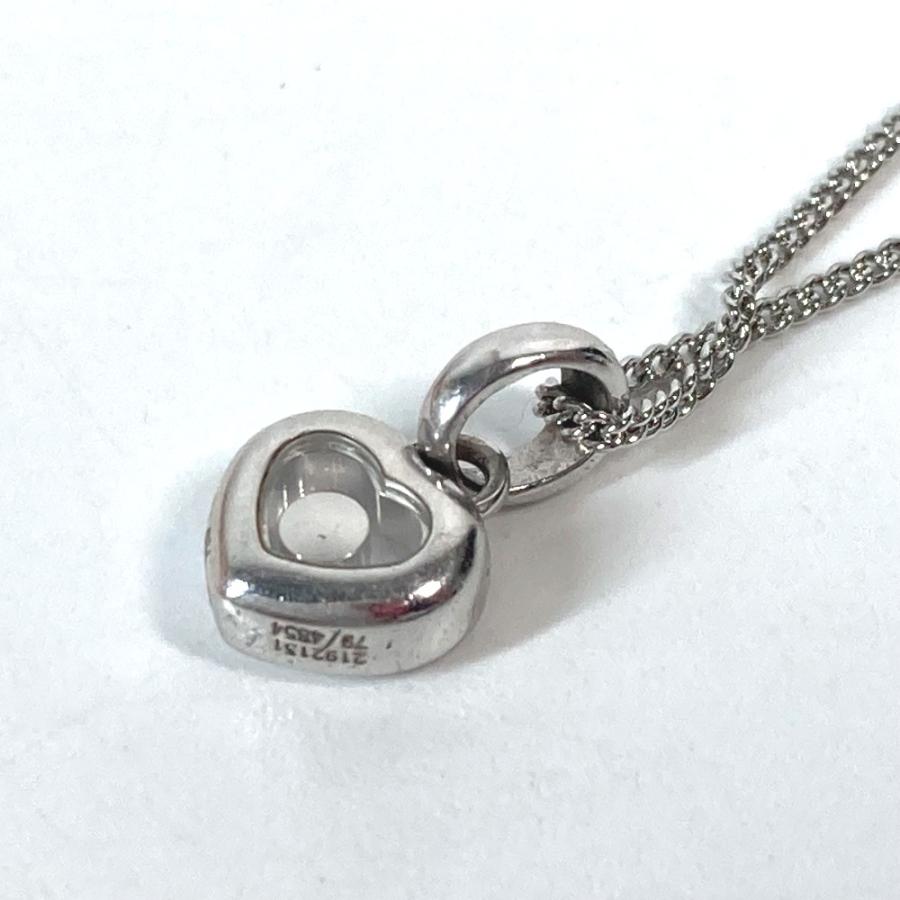 美品 ショパール ハッピーダイヤモンド ネックレス シルバー Chopard（ショパール） 美品 ハッピーダイヤモンド ネックレス