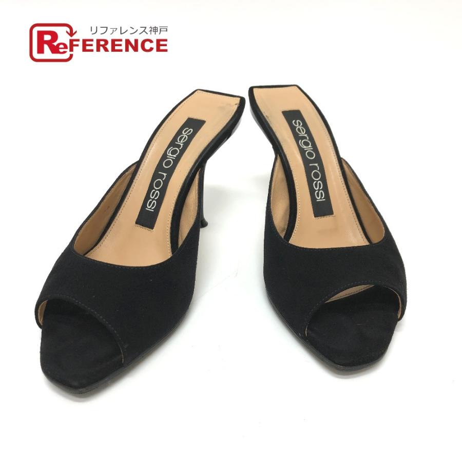 Sergio rossi 美品 Rossi セルジオロッシ A83311 オープントゥ