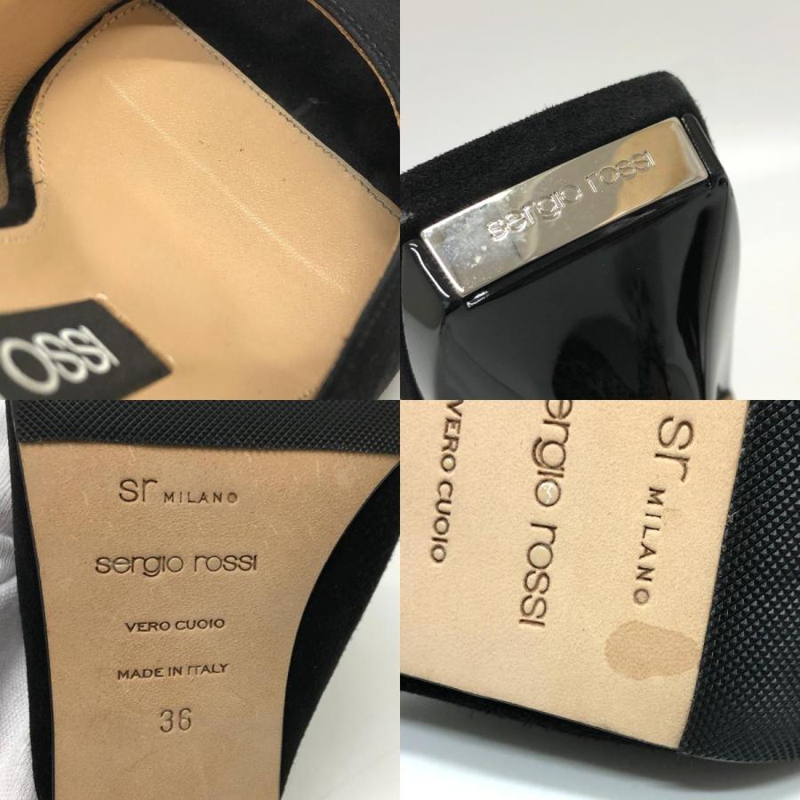 Sergio rossi 美品 Rossi セルジオロッシ A83311 オープントゥ