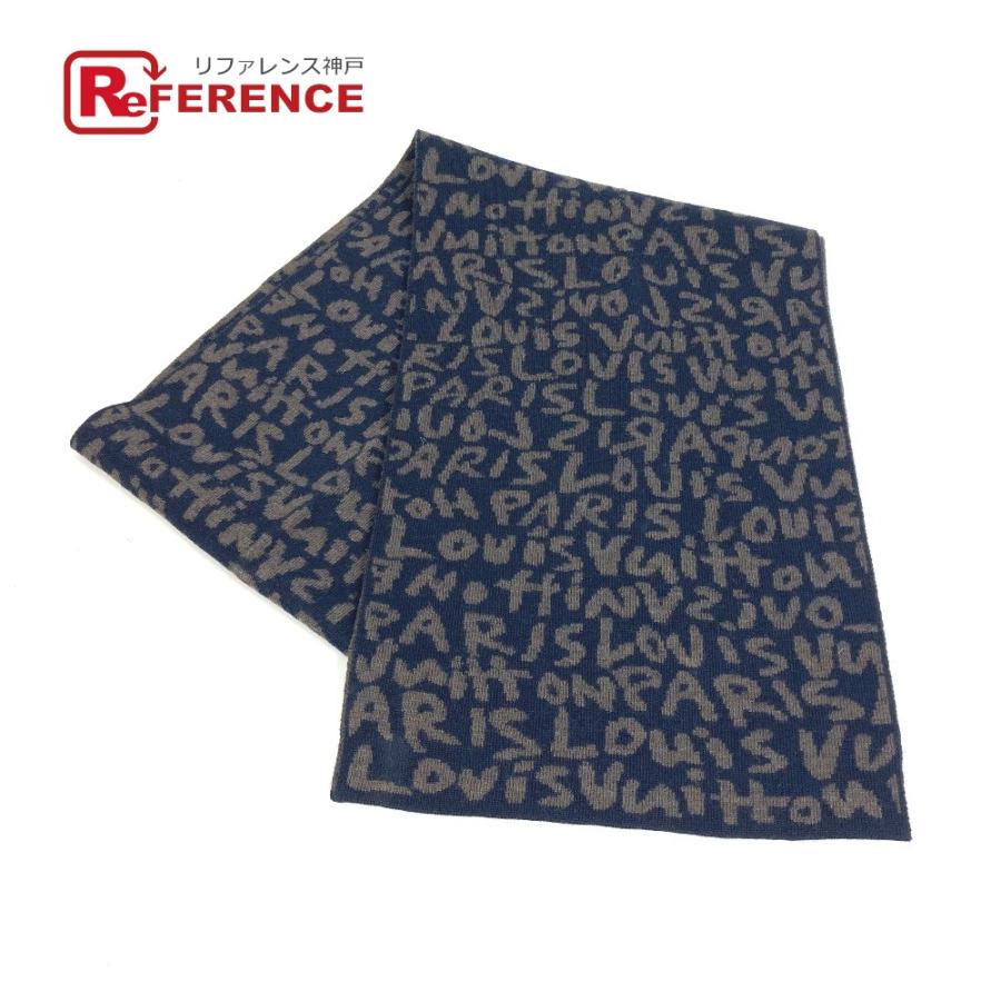 LOUIS VUITTON ルイヴィトン エシャルプ グラフィティ ロゴ マフラー  