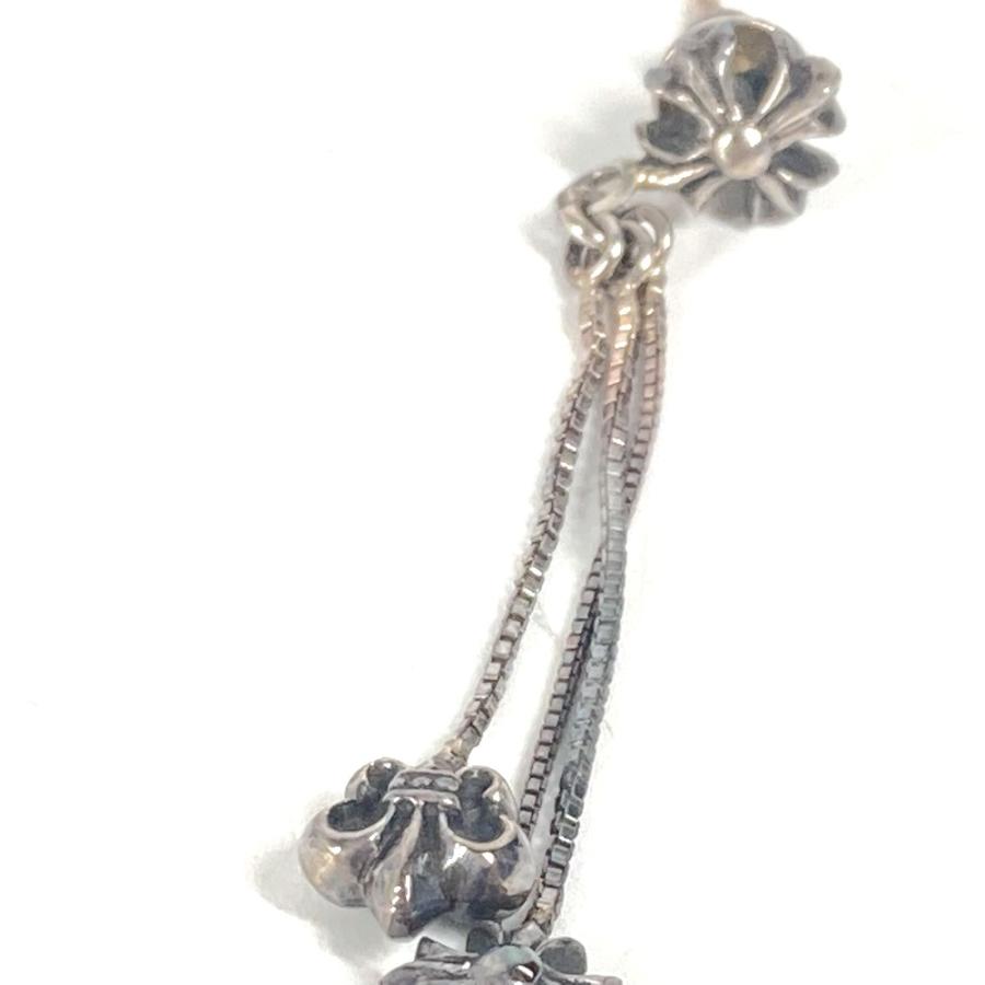 CHROME HEARTS クロムハーツ JOJO ジョジョ アクセサリー 片耳 3連ピアス チェーンピアス ピアス シルバー メンズ【中古】 |  | 02