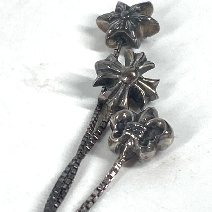 CHROME HEARTS クロムハーツ JOJO ジョジョ アクセサリー 片耳 3連ピアス チェーンピアス ピアス シルバー メンズ【中古】 |  | 06
