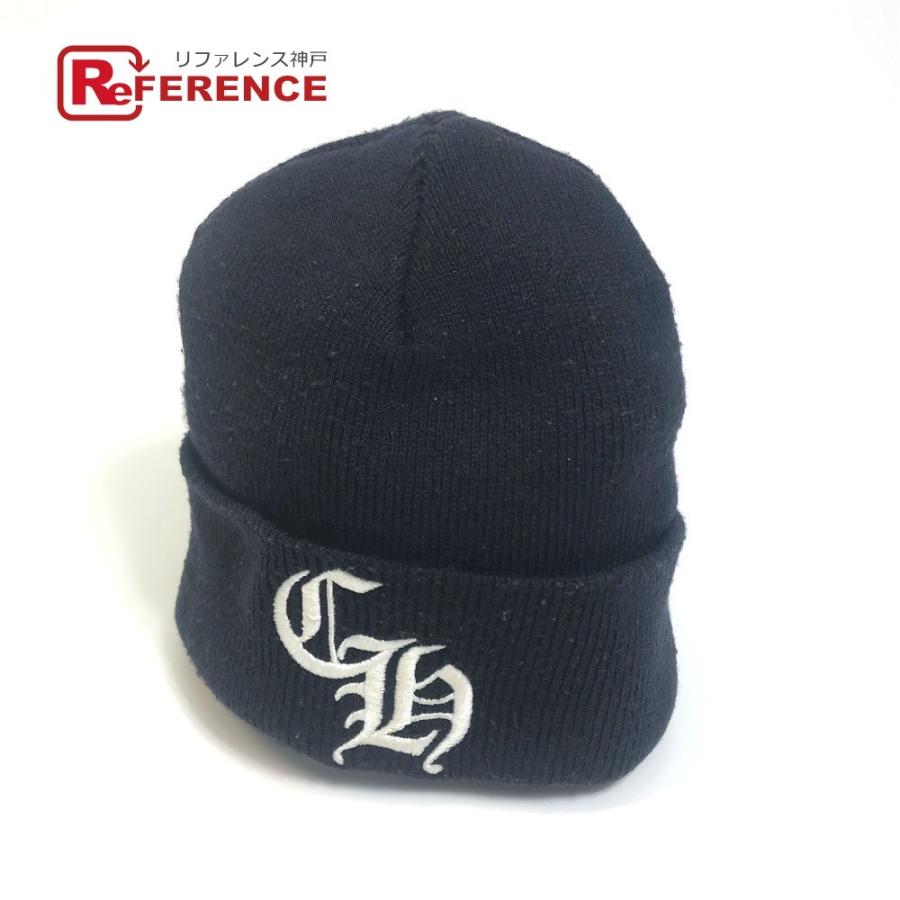 ランキング上位のプレゼント Hearts Chrome クロムハーツ メンズ 中古 ダークネイビー コットン ニット帽 帽子 Chロゴ ニット帽 ビーニー ついでに宅配買取お申込みセット 無料 も 申し込まない Floridapace Gov