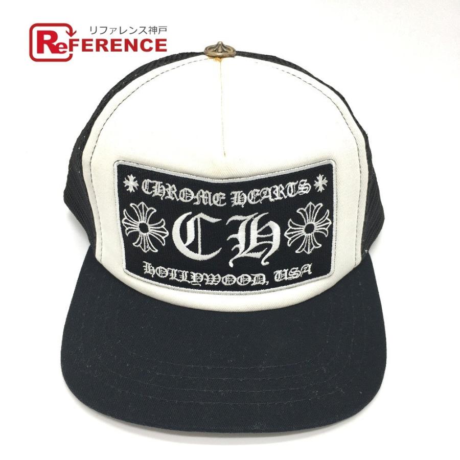 新作通販 CHROME HEARTSクロムハーツメッシュCAP キャップクロスblack