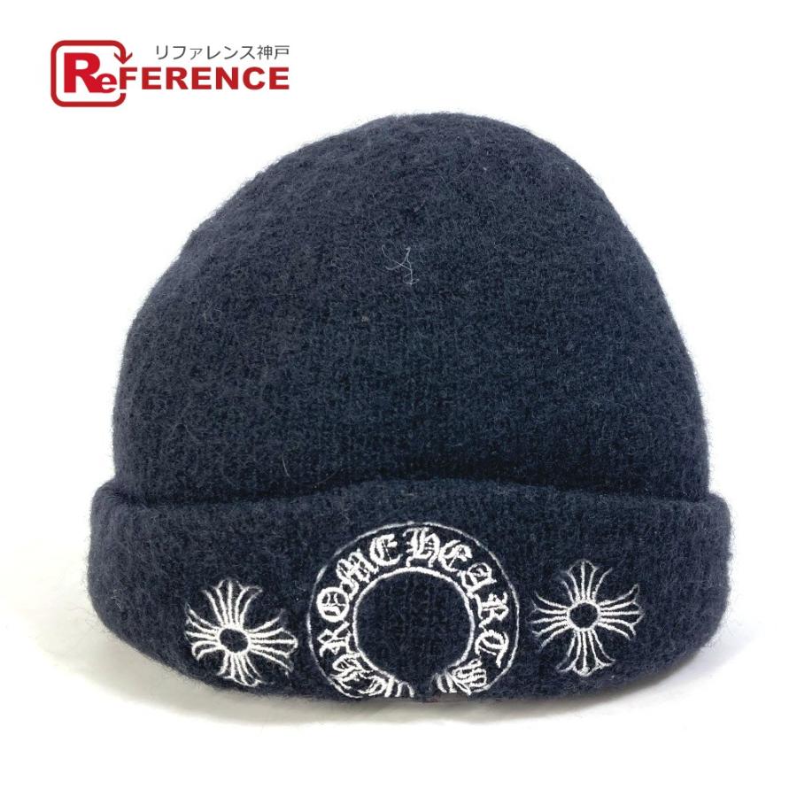 CHROME HEARTS クロムハーツ ホースシュー ビーニー 帽子 ニット帽 ニット帽 ウール ブラック メンズ【中古】  :148010-22043-31:リファレンス コレクション - 通販 - Yahoo!ショッピング