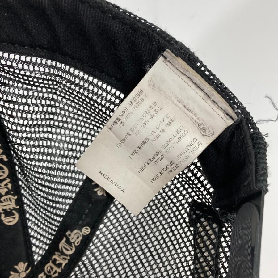 CHROME HEARTS クロムハーツ 横ロゴ 帽子 キャップ帽 ベースボール メッシュ キャップ ブラック メンズ【中古】｜reference｜09