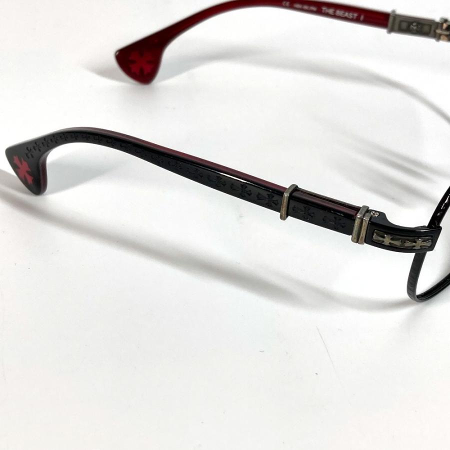 CHROME HEARTS クロムハーツ THE BEAST1 メガネ めがね アイウェア 眼鏡 ブラック ユニセックス【中古】 |  | 03