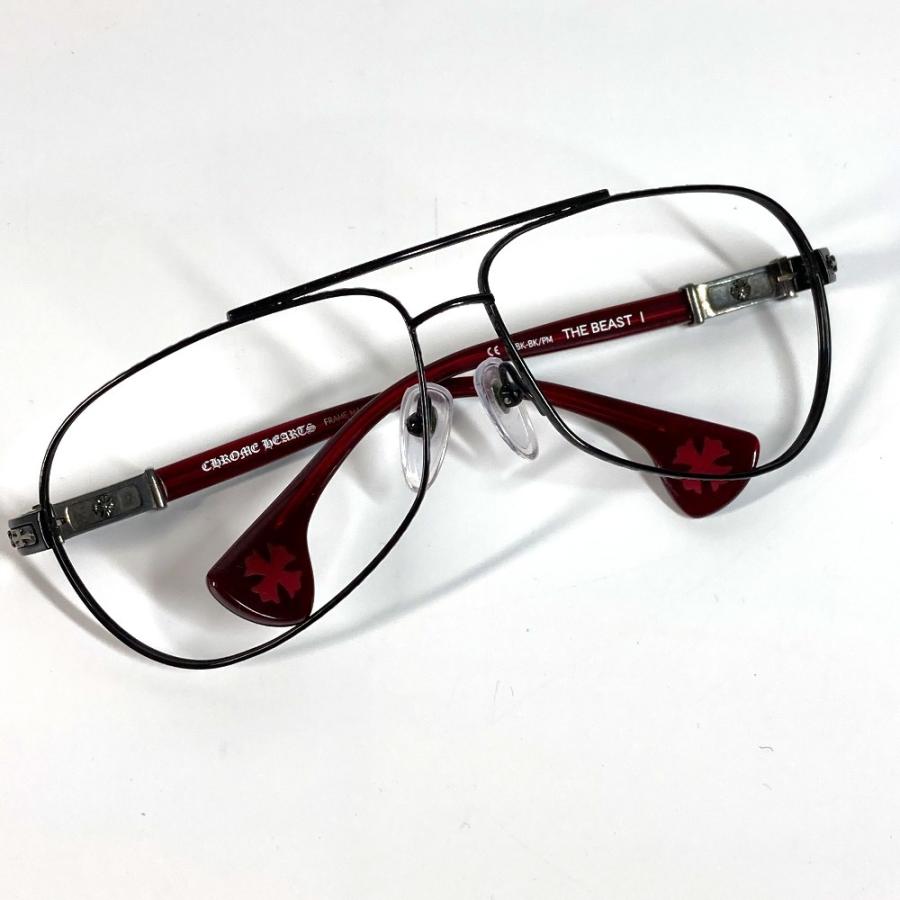 CHROME HEARTS クロムハーツ THE BEAST1 メガネ めがね アイウェア 眼鏡 ブラック ユニセックス【中古】 |  | 08