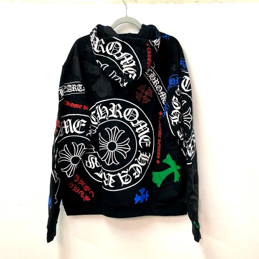 ア*だ様 CHROME HEARTSクロムハーツSTEEL BABY2スティール CHROME HEARTS クロムハーツ ステンシル STENCIL HOODIE クロス プラス
