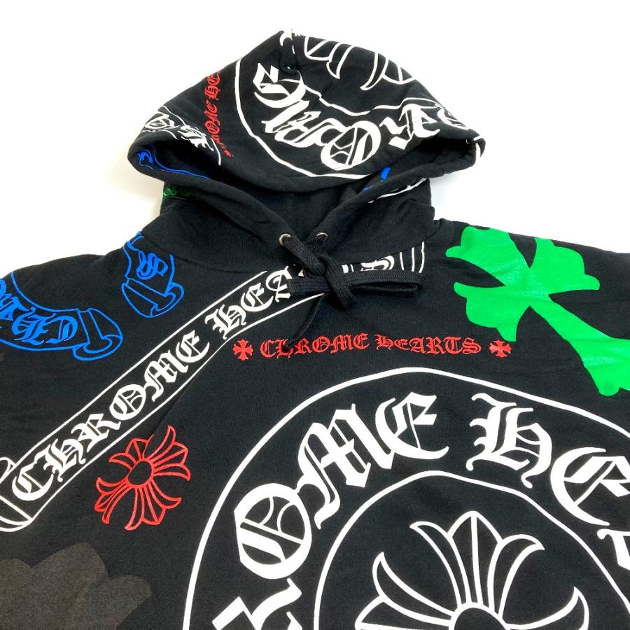 CHROME HEARTS クロムハーツ ステンシル STENCIL HOODIE クロス プラス