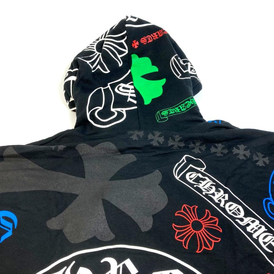 花音パパ　Chrome Hearts 最新マルチロゴ　ステンシル　サイズL CHROME HEARTS クロムハーツ ステンシル STENCIL HOODIE クロス プラス