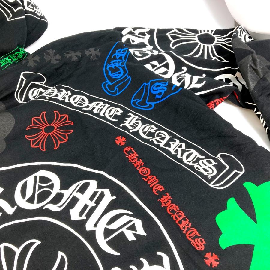 花音パパ　Chrome Hearts 最新マルチロゴ　ステンシル　サイズL CHROME HEARTS クロムハーツ ステンシル STENCIL HOODIE クロス プラス