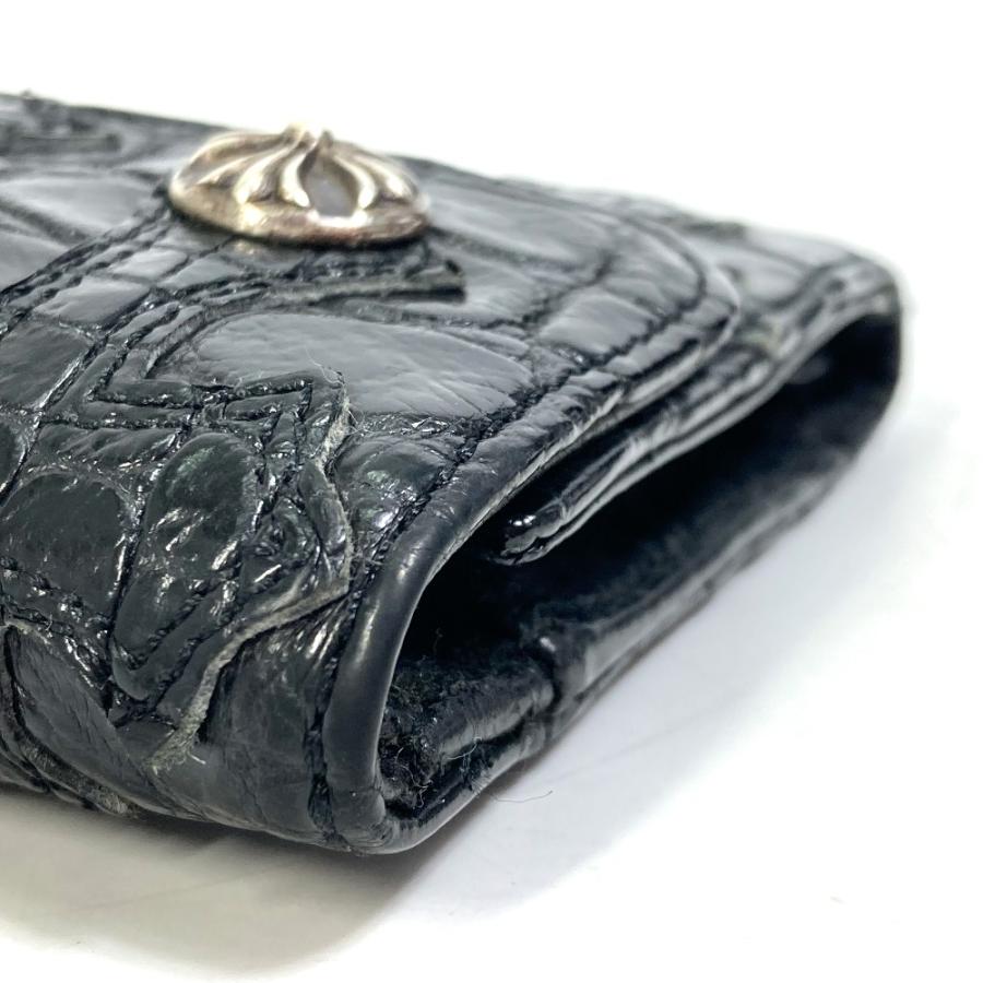 CHROME HEARTS クロムハーツ ウェーブウォレット 三つ折り 長財布