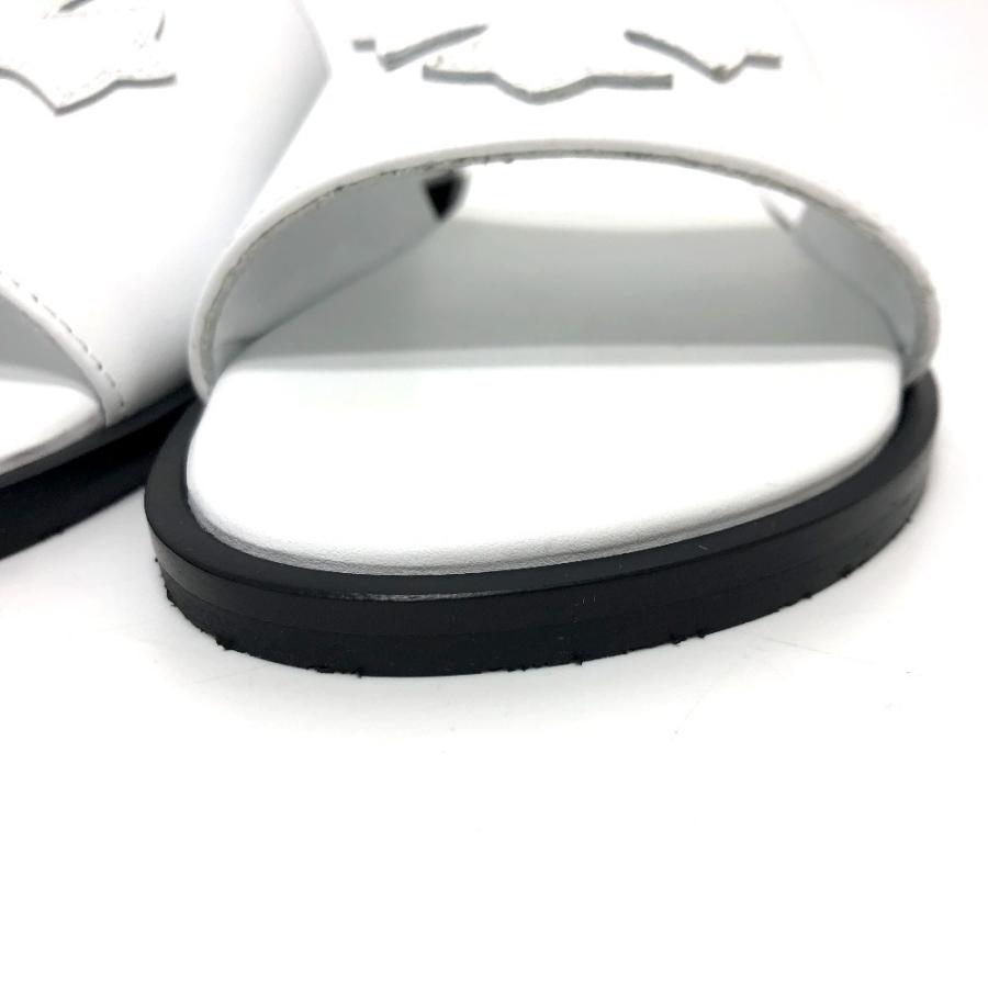 未使用 CHROME HEARTS クロムハーツ クロスパッチ フラット サンダル  サンダル ホワイト メンズ【中古】 |  | 03