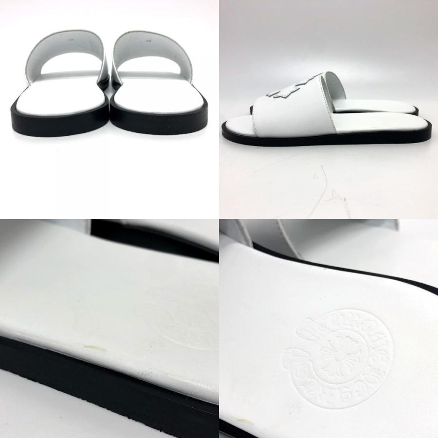 未使用 CHROME HEARTS クロムハーツ クロスパッチ フラット サンダル  サンダル ホワイト メンズ【中古】 |  | 07