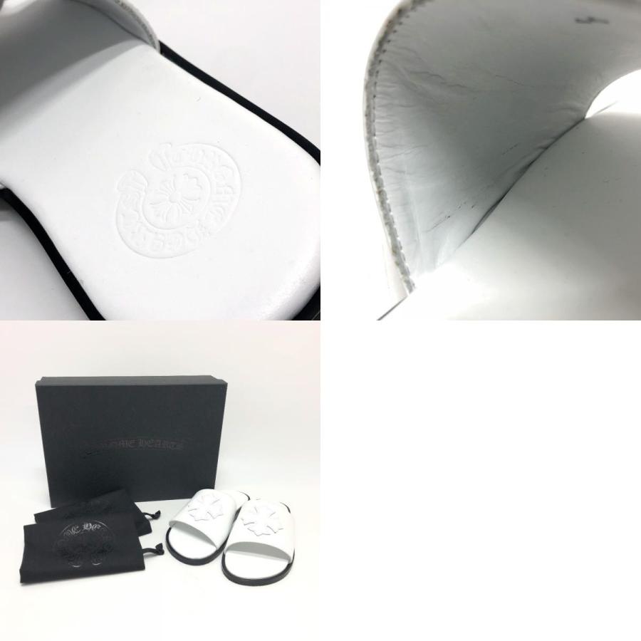 未使用 CHROME HEARTS クロムハーツ クロスパッチ フラット サンダル  サンダル ホワイト メンズ【中古】 |  | 09