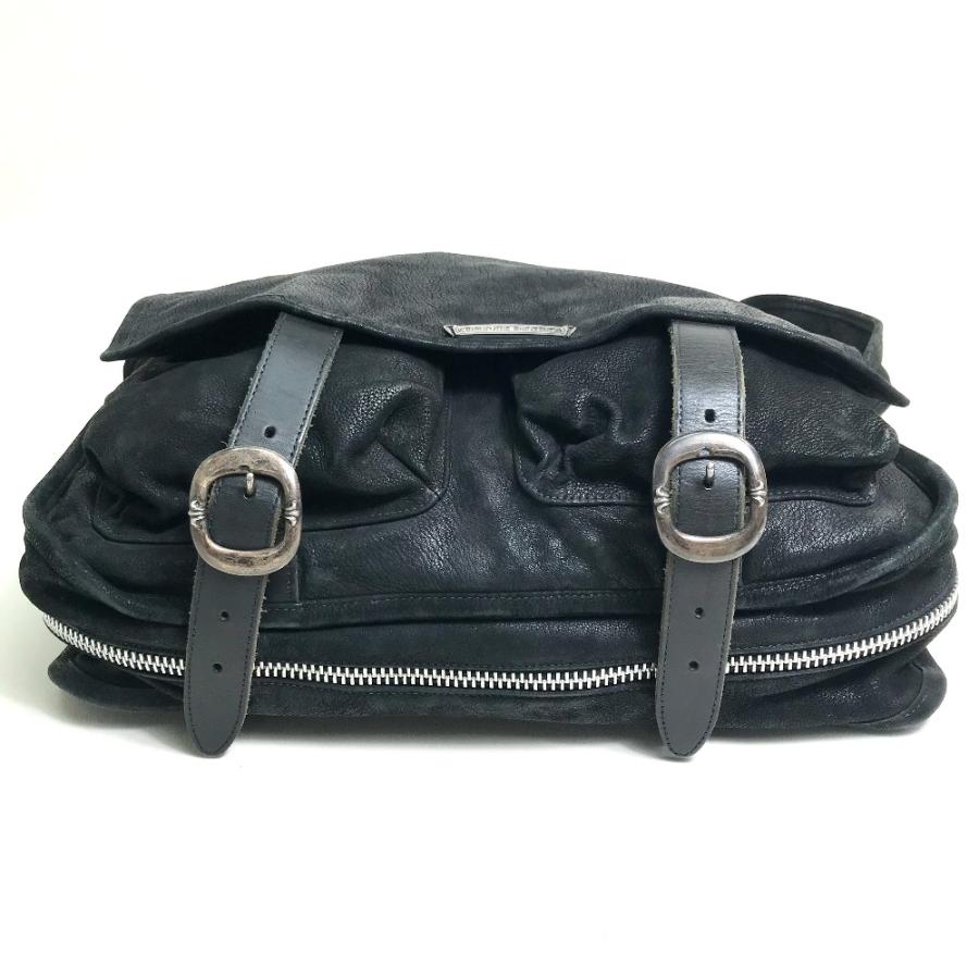 CHROME HEARTS クロムハーツ ラージ デストロイレザー メッセンジャー 