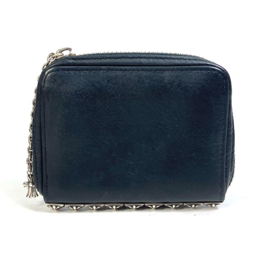 CHROME HEARTS クロムハーツ 3 SIDE ZIP レザーウォレット ピラミッド