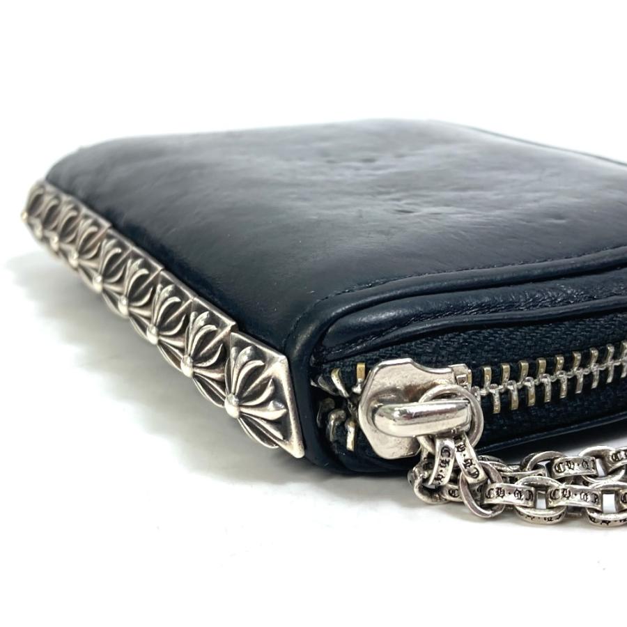 クロムハーツ ピラミッド スタッズ クラッチバッグ レザー SV925 ユニ  