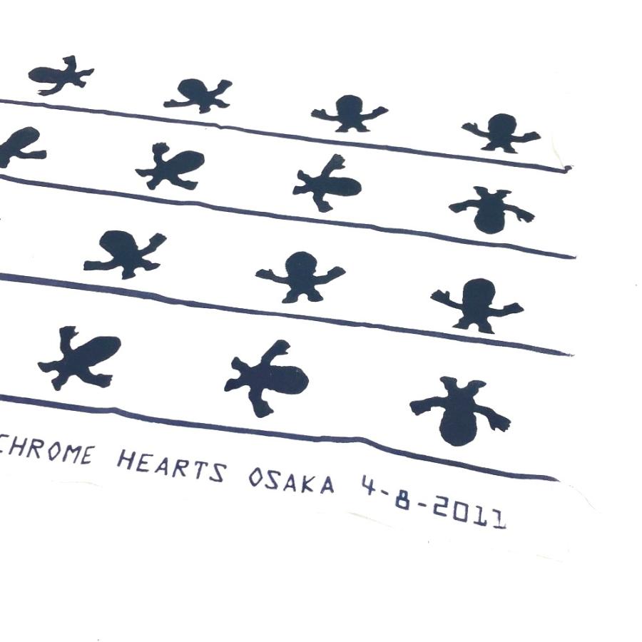 CHROME HEARTS クロムハーツ  JOE FOTI ART EXHIBITION 2011 東京 大阪限定 手ぬぐい ハンカチ てぬぐい 非売品 バンタナ スカーフ【中古】 |  | 05