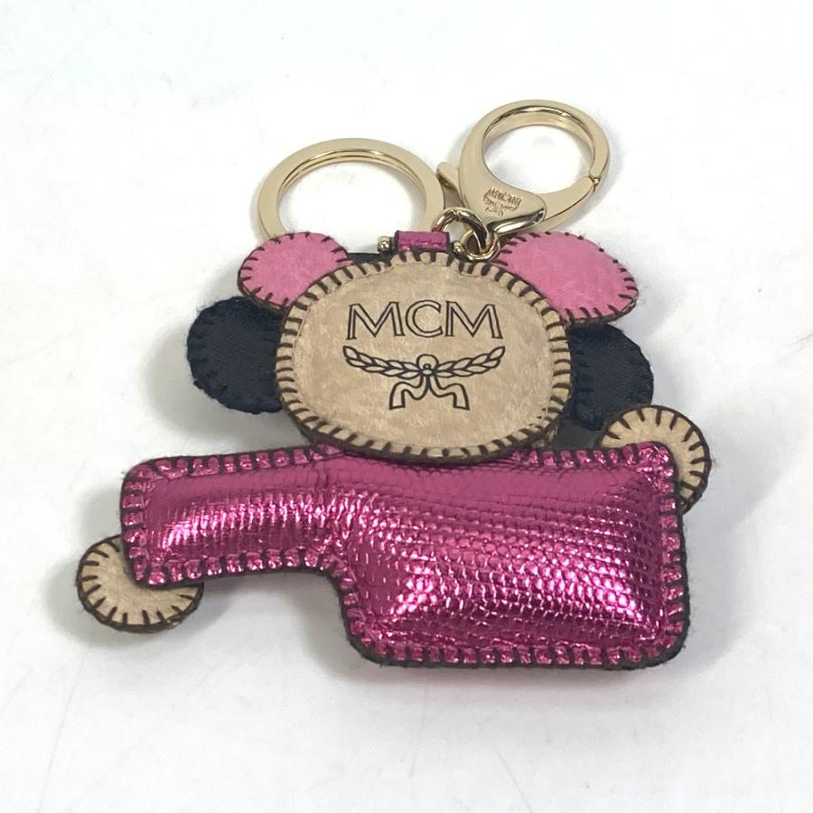 MCM エムシーエム キーボード ロゴ クマ ベア バッグチャーム