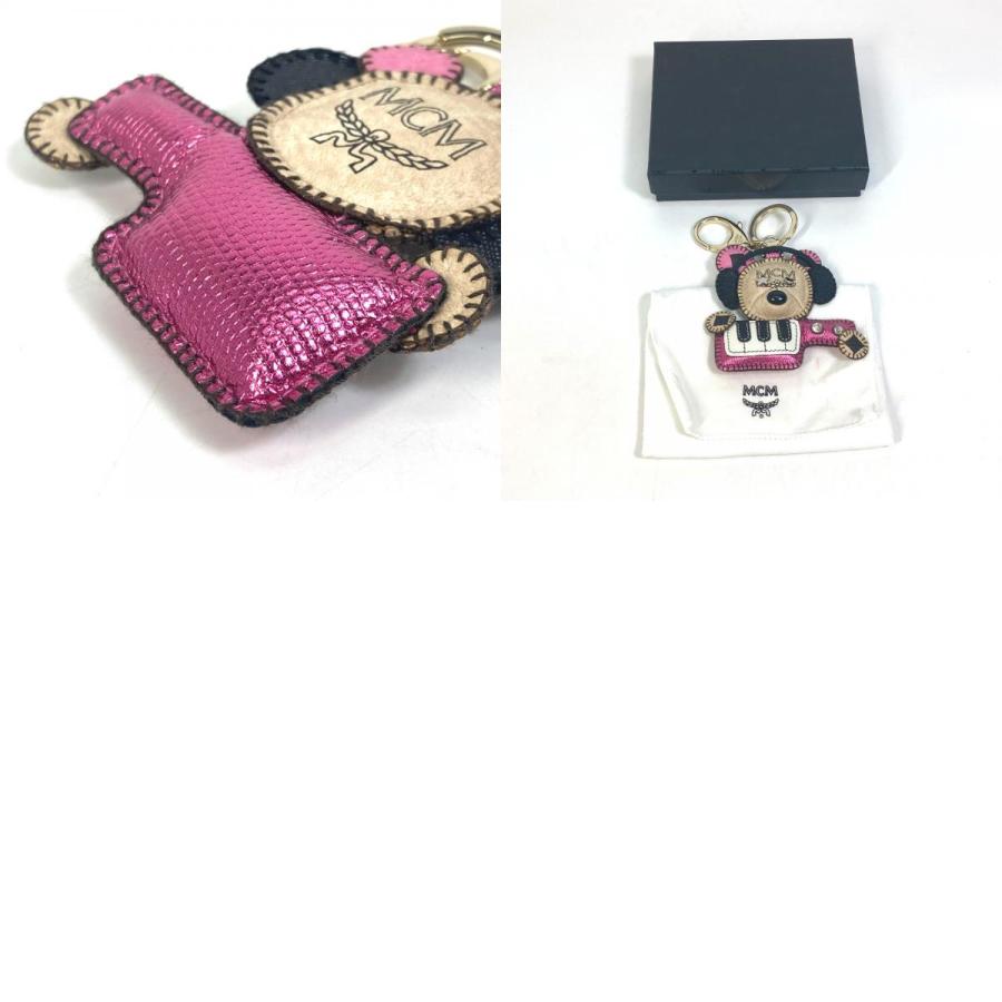 MCM エムシーエム キーボード ロゴ クマ ベア バッグチャーム