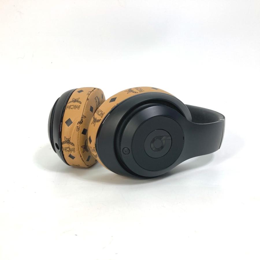 MCM エムシーエム Beats ビーツ ワイヤレス ヘッドフォン ケース付き ロゴ ヴィセトス イヤフォン ヘッドフォン ブラウン メンズ【中古】の画像
