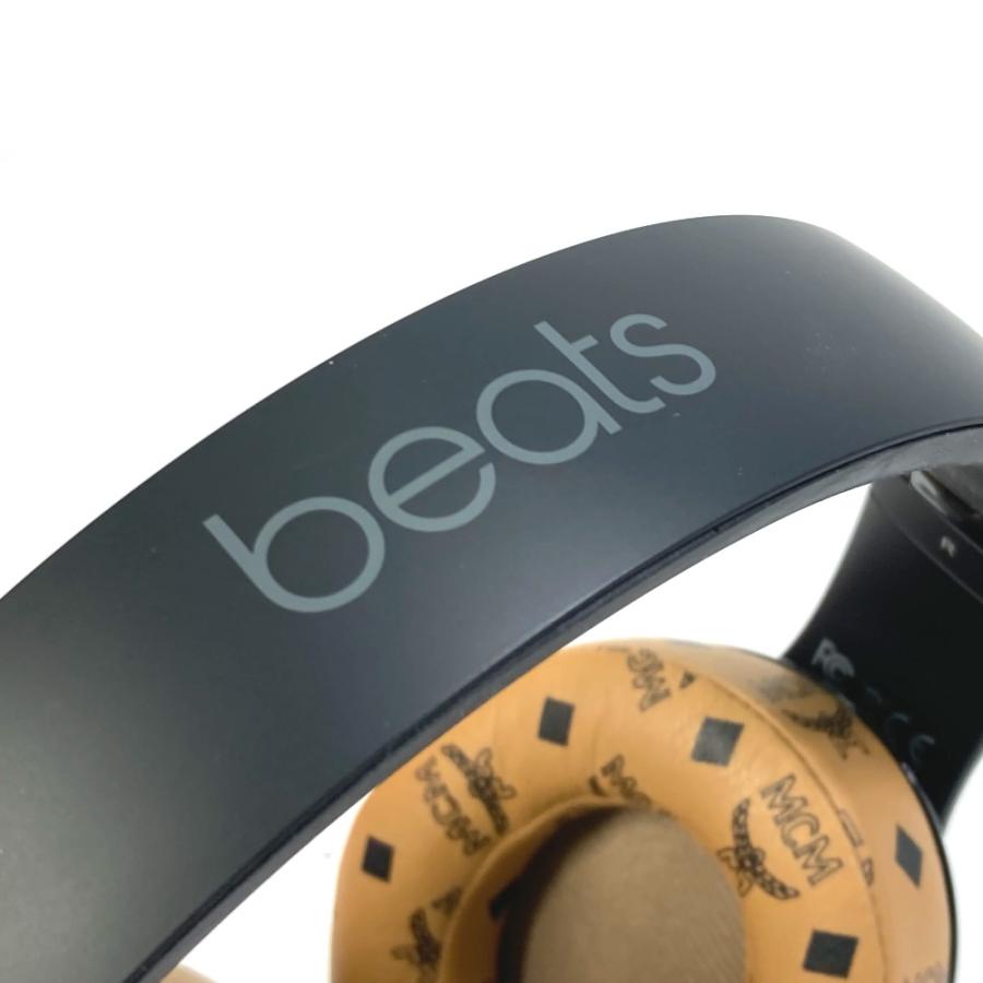 MCM エムシーエム Beats ビーツ ワイヤレス ヘッドフォン ケース付き ロゴ ヴィセトス イヤフォン ヘッドフォン ブラウン メンズ【中古】の画像