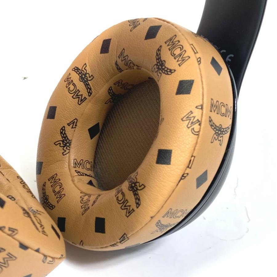 MCM エムシーエム Beats ビーツ ワイヤレス ヘッドフォン ケース付き ロゴ ヴィセトス イヤフォン ヘッドフォン ブラウン メンズ【中古】の画像